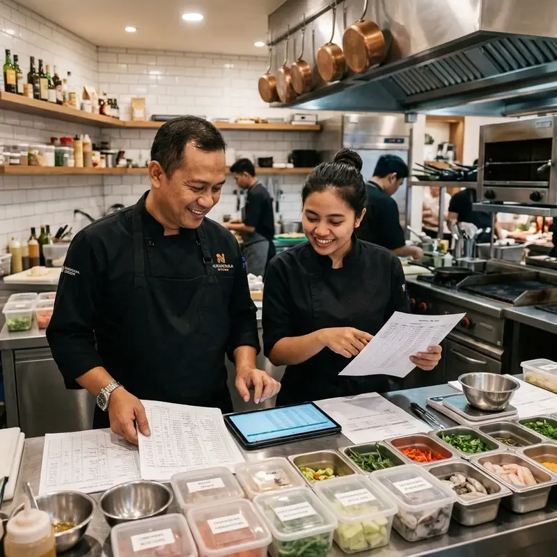Perbandingan Food Cost Aktual vs Food Cost Teoretis Restoran