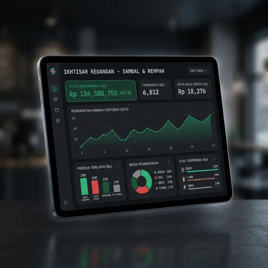 Kalkul POS Dashboard Mockup