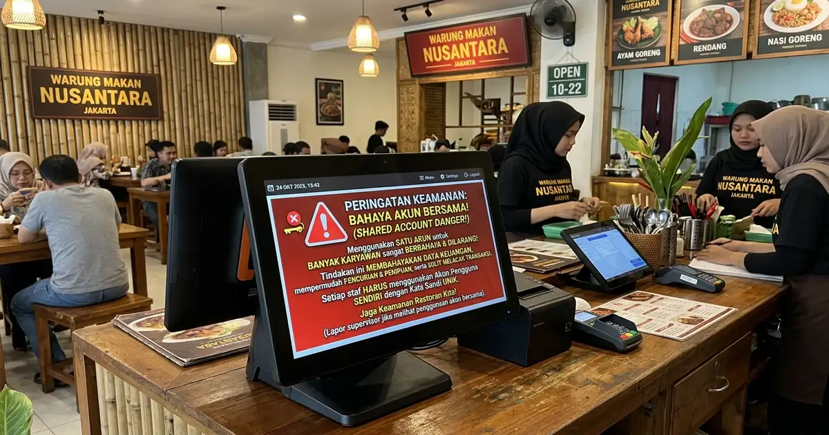 Kelemahan Menggunakan Akun Kasir Sama di Beberapa Cabang