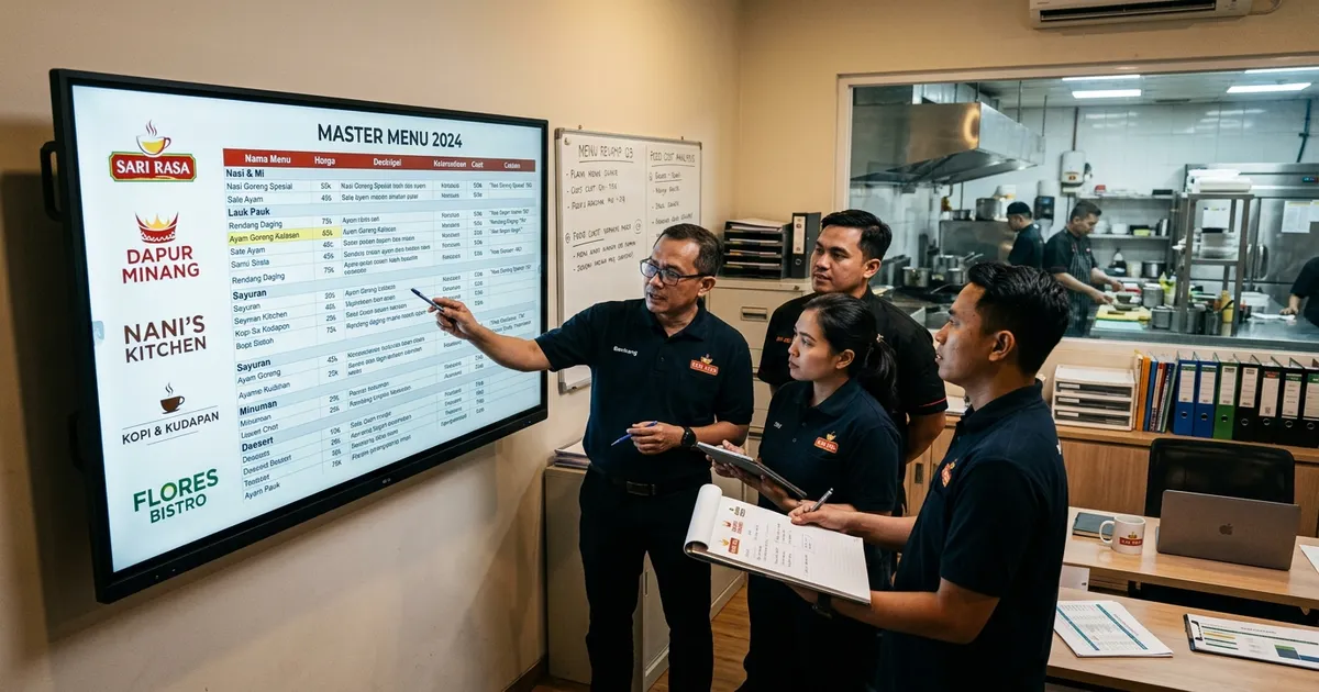 Cara Menyusun Menu Master untuk Multi-Brand